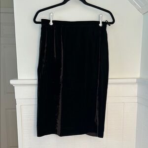 Giorgio Armani Le Collezioni Brown Velvet Skirt women’s 10 (46) vintage
